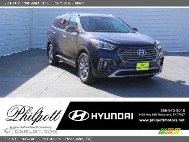 2018 Hyundai Santa Fe SE in Storm Blue