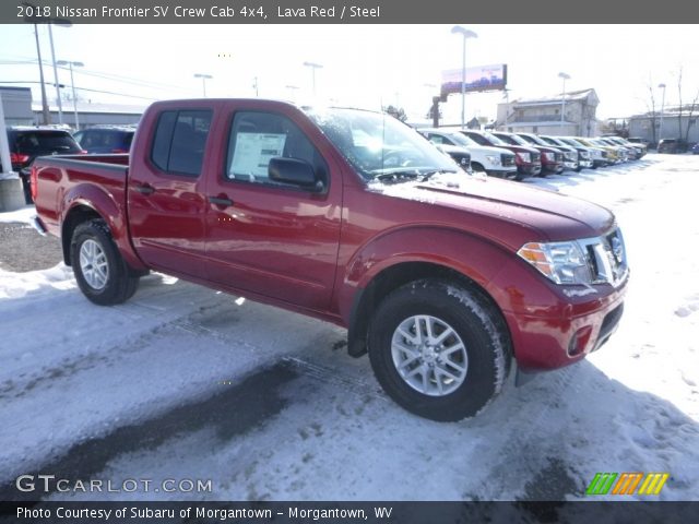 2018 Nissan Frontier SV Crew Cab 4x4 in Lava Red