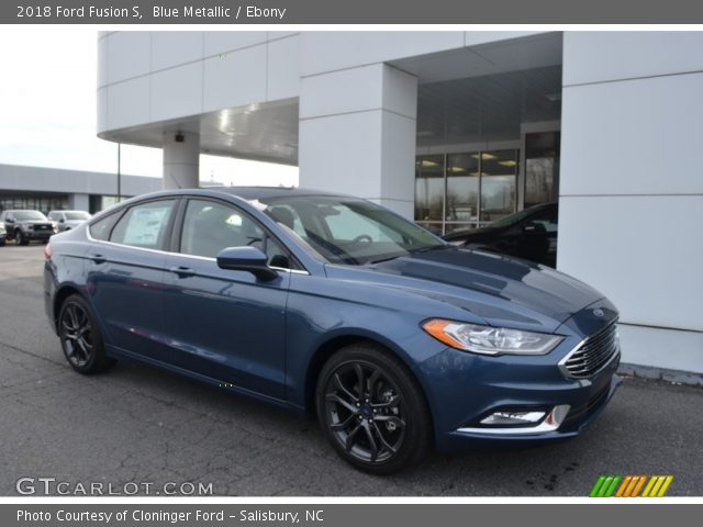 2018 Ford Fusion S in Blue Metallic