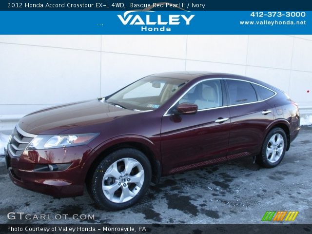 2012 Honda Accord Crosstour EX-L 4WD in Basque Red Pearl II