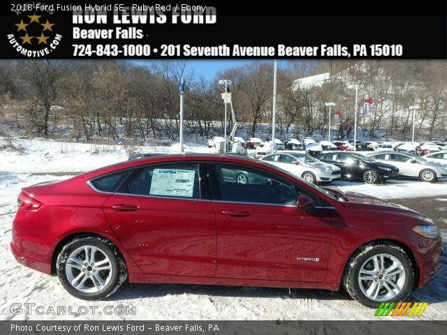 2018 Ford Fusion Hybrid SE in Ruby Red