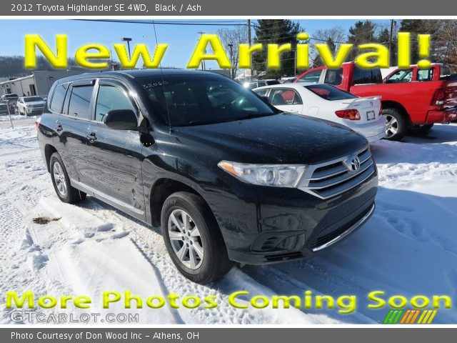 2012 Toyota Highlander SE 4WD in Black