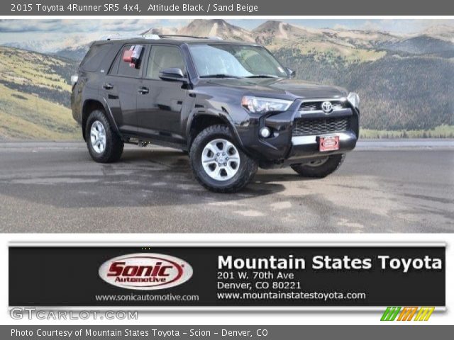 2015 Toyota 4Runner SR5 4x4 in Attitude Black