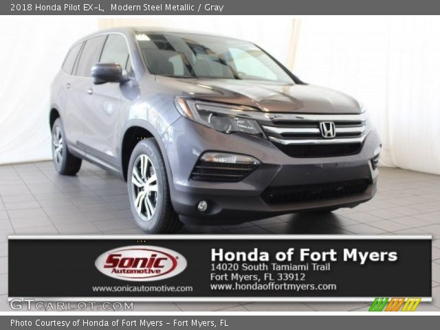 2018 Honda Pilot EX-L in Modern Steel Metallic
