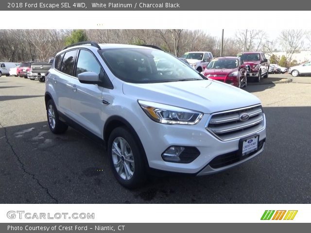 2018 Ford Escape SEL 4WD in White Platinum