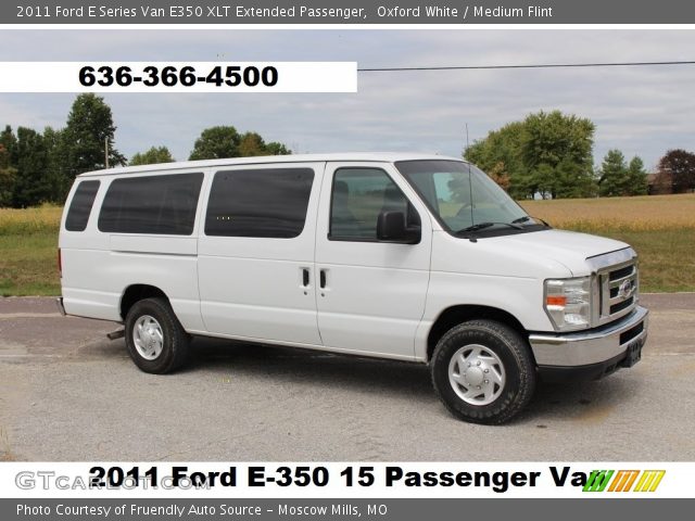 2011 Ford E Series Van E350 XLT Extended Passenger in Oxford White