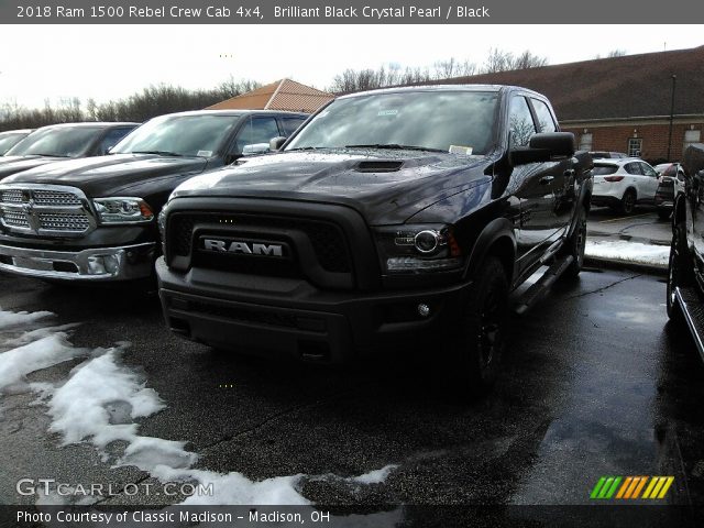 2018 Ram 1500 Rebel Crew Cab 4x4 in Brilliant Black Crystal Pearl