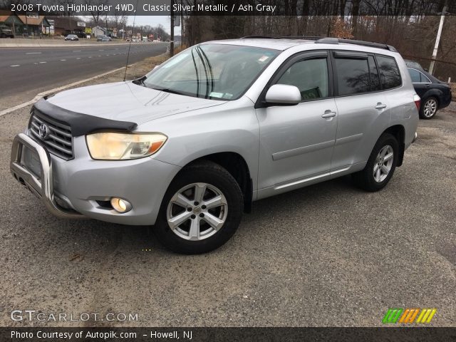 2008 Toyota Highlander 4WD in Classic Silver Metallic