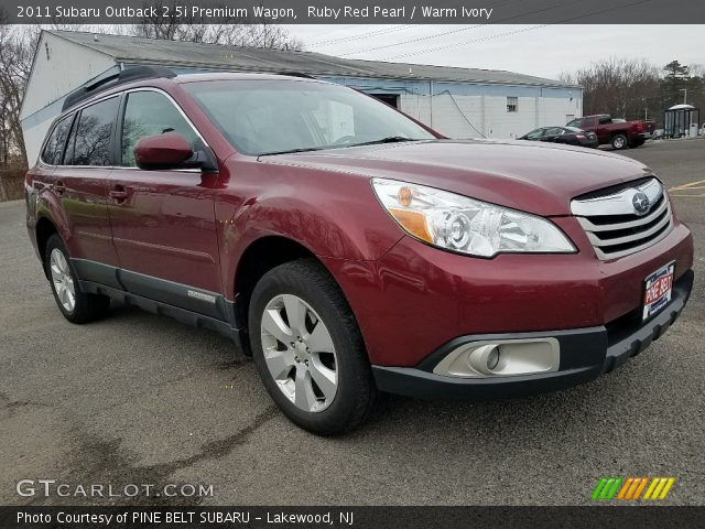 2011 Subaru Outback 2.5i Premium Wagon in Ruby Red Pearl