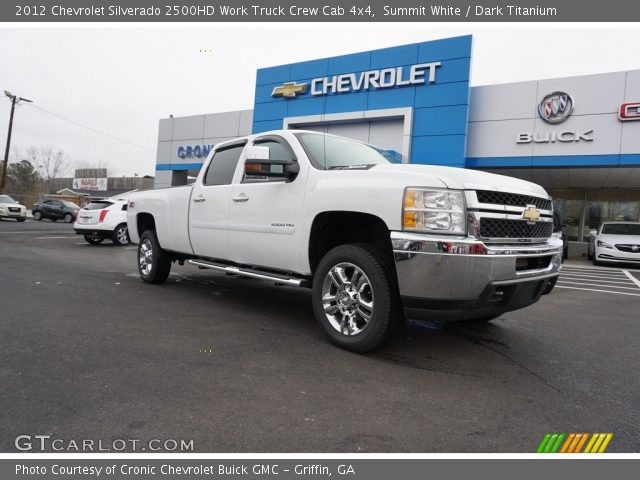 2012 Chevrolet Silverado 2500HD Work Truck Crew Cab 4x4 in Summit White