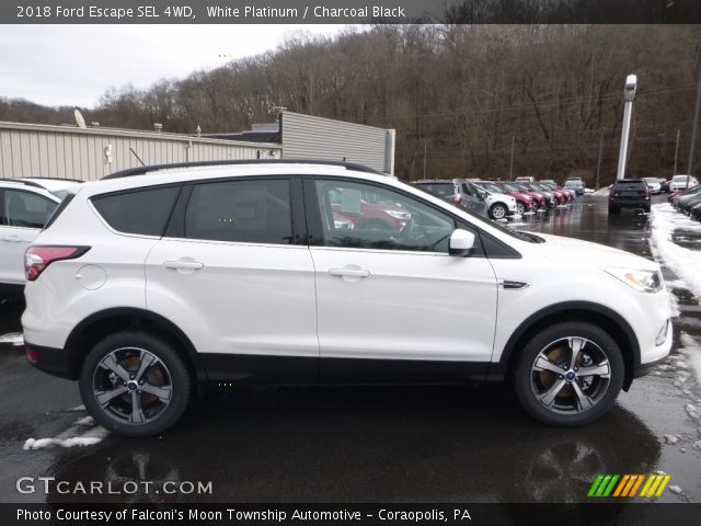 2018 Ford Escape SEL 4WD in White Platinum