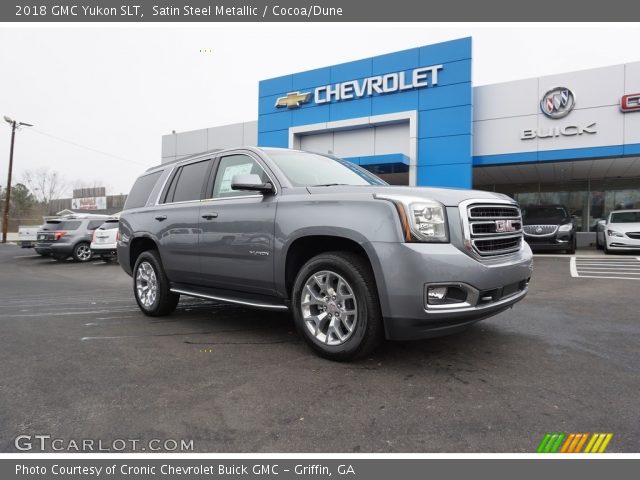 2018 GMC Yukon SLT in Satin Steel Metallic