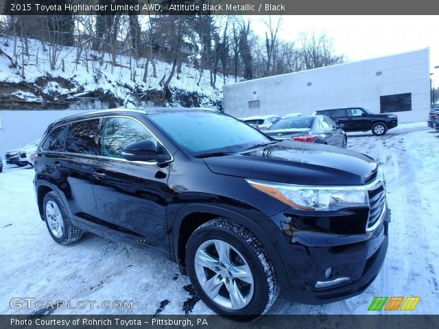 2015 Toyota Highlander Limited AWD in Attitude Black Metallic