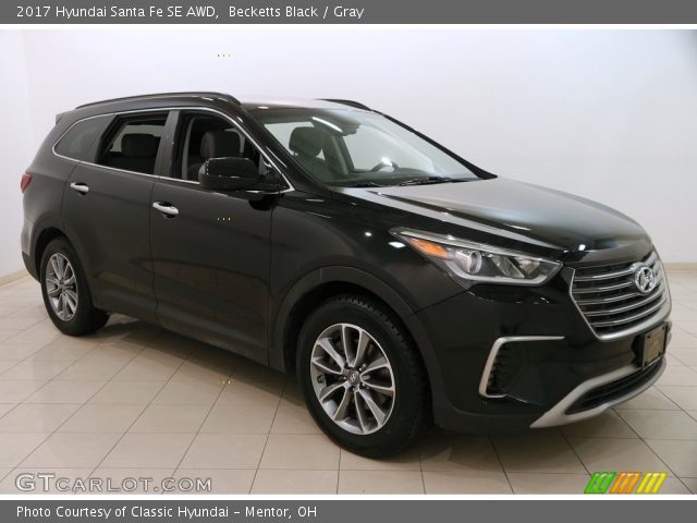 2017 Hyundai Santa Fe SE AWD in Becketts Black
