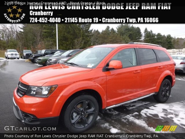 2018 Dodge Journey Crossroad AWD in Blood Orange