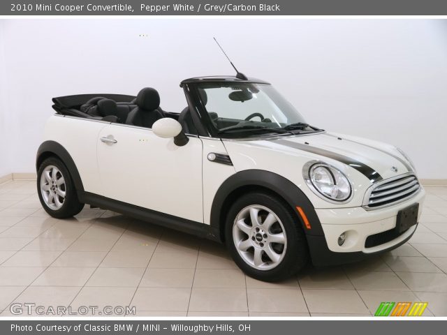 2010 Mini Cooper Convertible in Pepper White