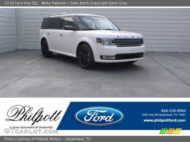 2018 Ford Flex SEL in White Platinum