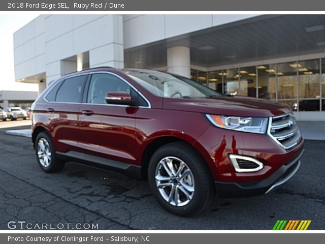 2018 Ford Edge SEL in Ruby Red