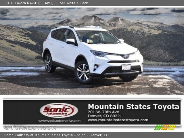 2018 Toyota RAV4 XLE AWD in Super White