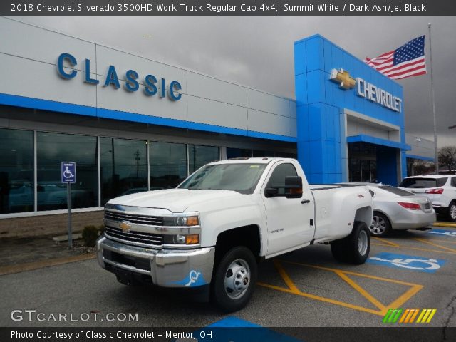 2018 Chevrolet Silverado 3500HD Work Truck Regular Cab 4x4 in Summit White