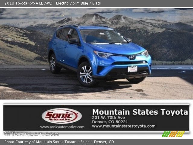 2018 Toyota RAV4 LE AWD in Electric Storm Blue