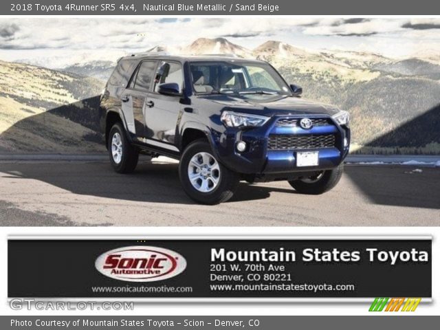 2018 Toyota 4Runner SR5 4x4 in Nautical Blue Metallic