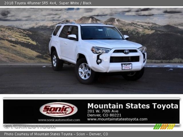 2018 Toyota 4Runner SR5 4x4 in Super White