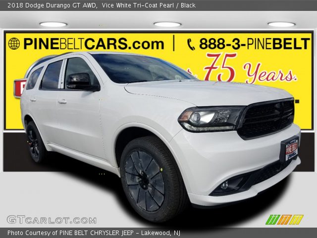 2018 Dodge Durango GT AWD in Vice White Tri-Coat Pearl