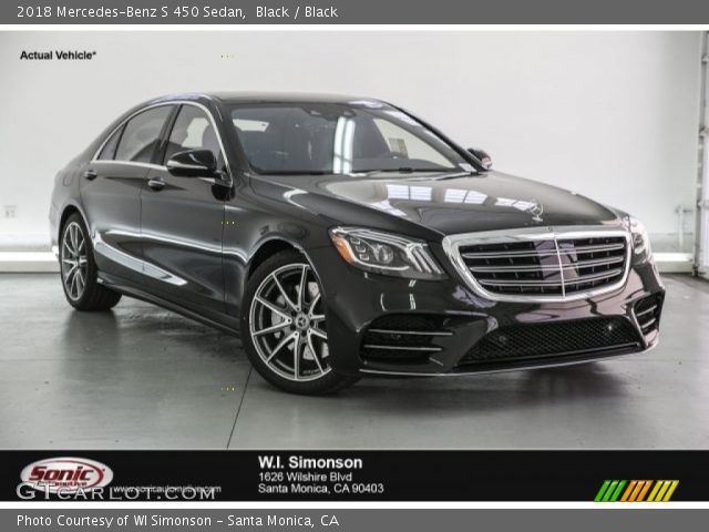 2018 Mercedes-Benz S 450 Sedan in Black