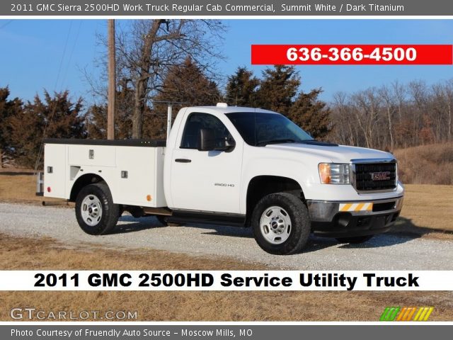 2011 GMC Sierra 2500HD Work Truck Regular Cab Commercial in Summit White
