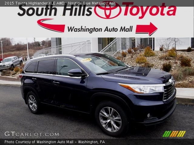 2015 Toyota Highlander XLE AWD in Nautical Blue Metallic