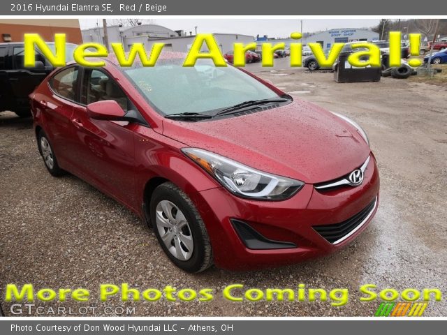 2016 Hyundai Elantra SE in Red