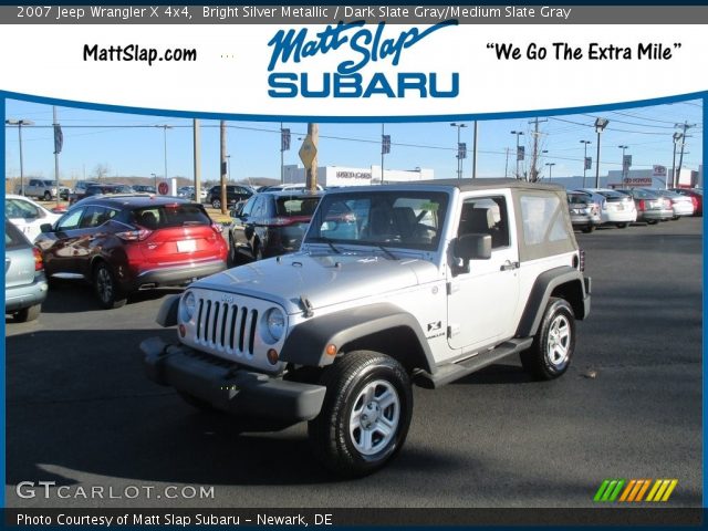 2007 Jeep Wrangler X 4x4 in Bright Silver Metallic