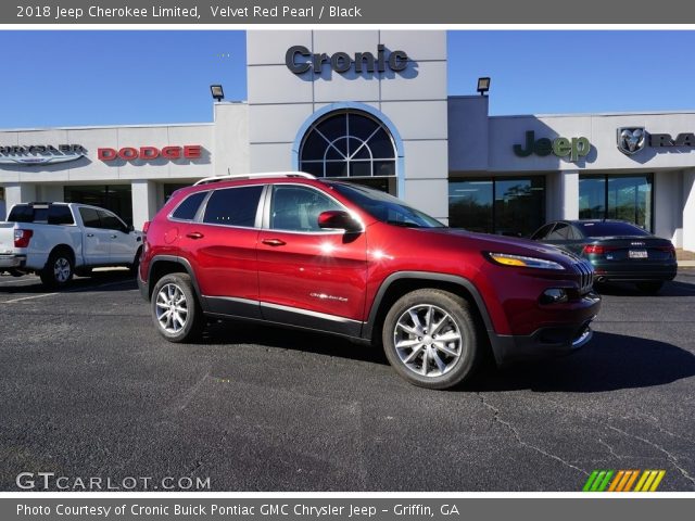 2018 Jeep Cherokee Limited in Velvet Red Pearl