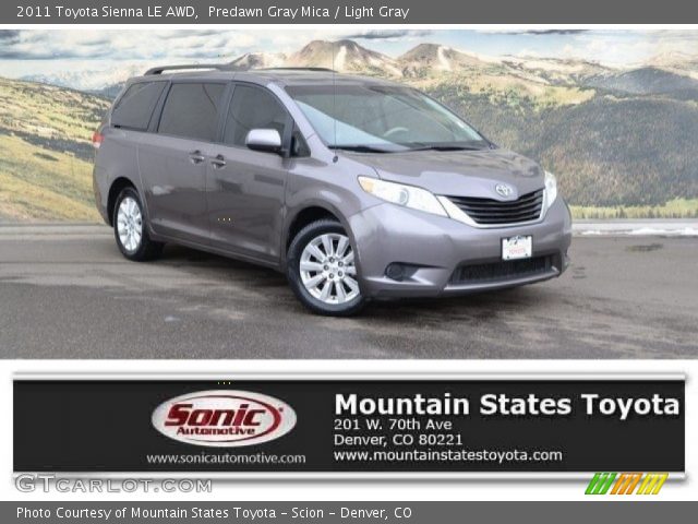 2011 Toyota Sienna LE AWD in Predawn Gray Mica