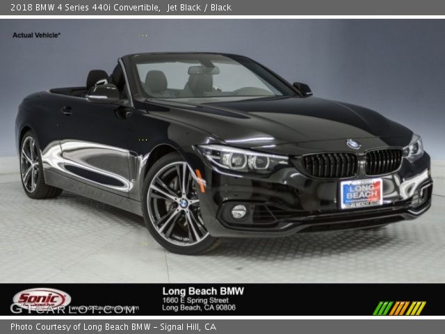 2018 BMW 4 Series 440i Convertible in Jet Black