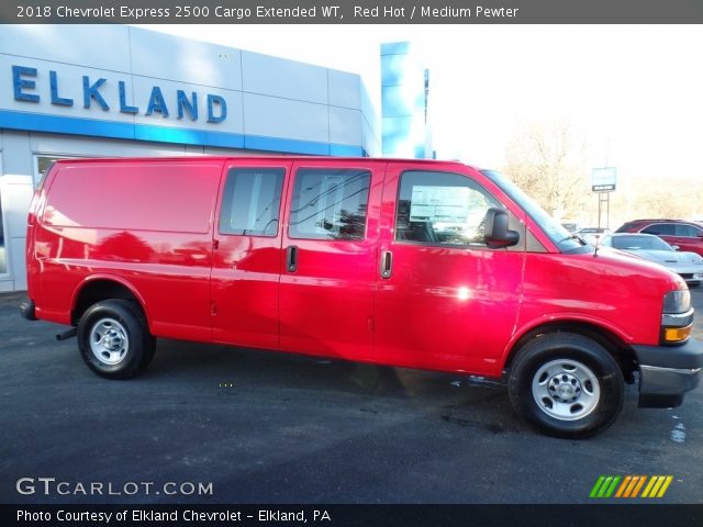 2018 Chevrolet Express 2500 Cargo Extended WT in Red Hot