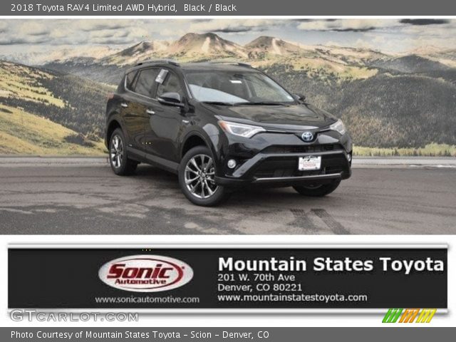 2018 Toyota RAV4 Limited AWD Hybrid in Black