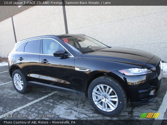 2018 Jaguar F-PACE 25t AWD Prestige in Santorini Black Metallic