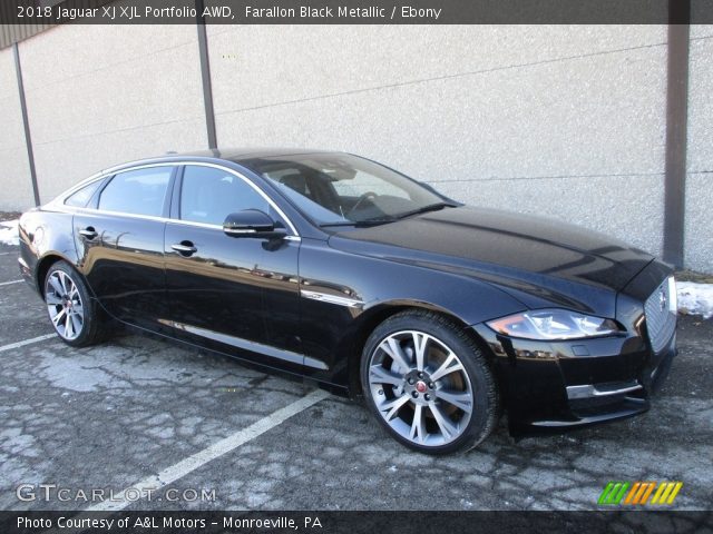 2018 Jaguar XJ XJL Portfolio AWD in Farallon Black Metallic