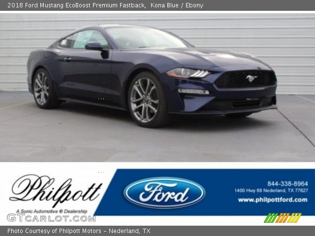 2018 Ford Mustang EcoBoost Premium Fastback in Kona Blue