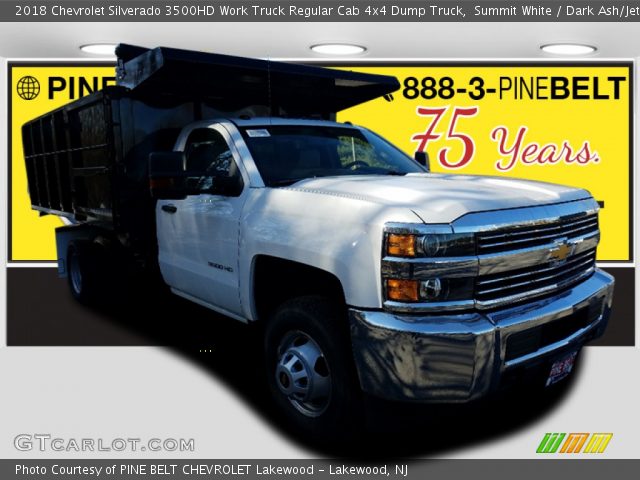 2018 Chevrolet Silverado 3500HD Work Truck Regular Cab 4x4 Dump Truck in Summit White