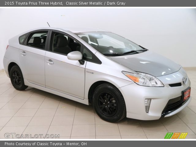 2015 Toyota Prius Three Hybrid in Classic Silver Metallic