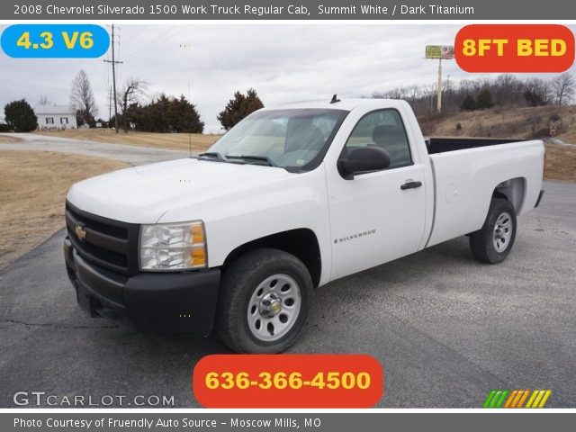 2008 Chevrolet Silverado 1500 Work Truck Regular Cab in Summit White