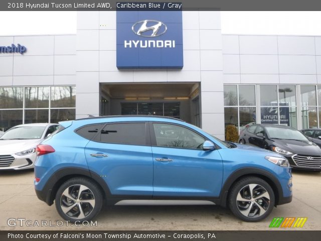 2018 Hyundai Tucson Limited AWD in Caribbean Blue