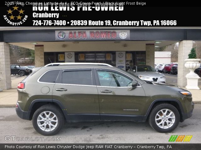 2015 Jeep Cherokee Latitude 4x4 in ECO Green Pearl