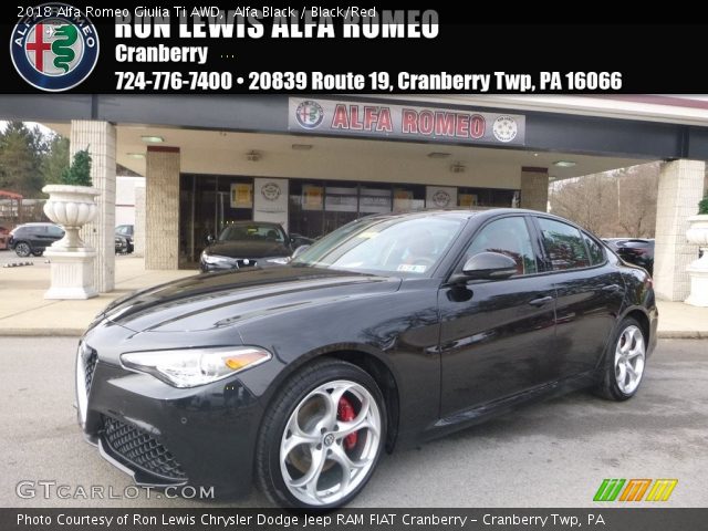 2018 Alfa Romeo Giulia Ti AWD in Alfa Black