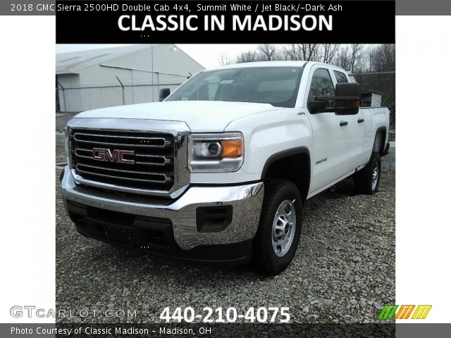 2018 GMC Sierra 2500HD Double Cab 4x4 in Summit White