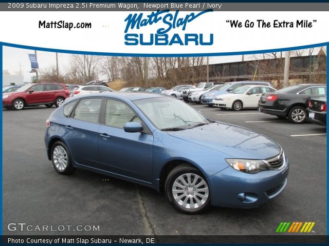 2009 Subaru Impreza 2.5i Premium Wagon in Newport Blue Pearl