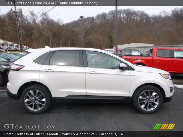 2018 Ford Edge Titanium AWD in White Platinum